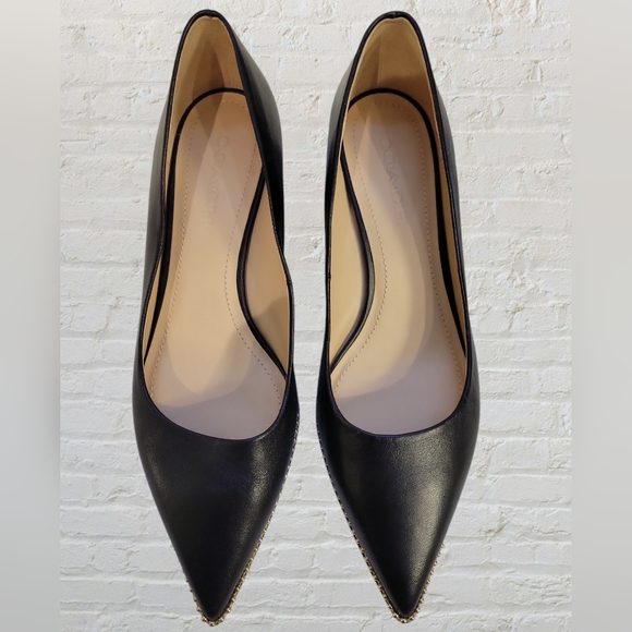 COACH Willa Pump Leather Shoes Black Size 9 FG4610 - Picture 12 of 12